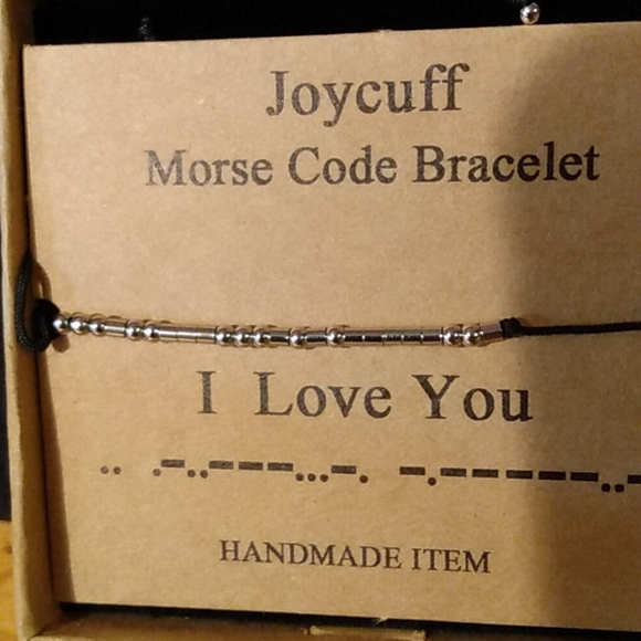 Morse Code Bracelet. I Love You - Picture 3 of 3